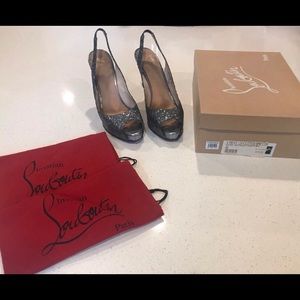 Christian Louboutin New Prive Glitter 120mm